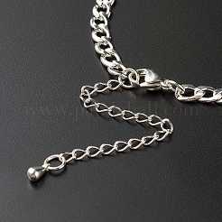 Tarnish Resistant Handmade 304 Stainless Steel Curb Chains Bracelets Making Accessories&nbsp;AJEW-JB01021