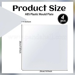 4 Sheets ABS Plastic Mould Plates&nbsp;DIY-OC0015-88A