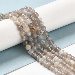 Natural Striped Agate/Banded Agate Beads Strands&nbsp;G-A246-8mm-02