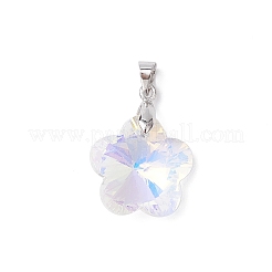 AB Color Plated Glass Pendants&nbsp;PALLOY-JF04596-02