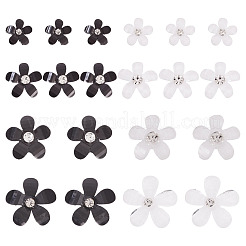 80Pcs 8 Styles Flower Resin Cabochons&nbsp;RESI-TA0004-28B