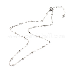 Tarnish Resistant 304 Stainless Steel Satellite Chains Necklace&nbsp;NJEW-JN03594-01