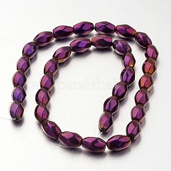 Electroplate Non-magnetic Synthetic Hematite Beads Strands&nbsp;G-F300-12-04