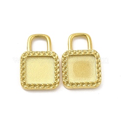 Ion Plating(IP) 304 Stainless Steel Pendant Cabochons Settings&nbsp;STAS-F284-19G