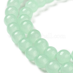 Baking Paint Imitation Jade Glass Round Bead Strands&nbsp;X1-DGLA-Q021-8mm-22