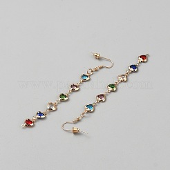 Brass Dangle Earrings&nbsp;EJEW-WH0004-196