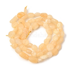 天然石トパーズ翡翠ビーズ連売り  ナゲット  タンブルストーン  7~10x5~9x4.5~5.5mm  穴：1mm  約61~63個/連  15.94''（40.5~41センチメートル）&nbsp;GG-CBAC13F-A05-01