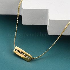 Ion Plating(IP) 304 Stainless Steel Serpentine Chain Necklaces&nbsp;NJEW-K255-33G