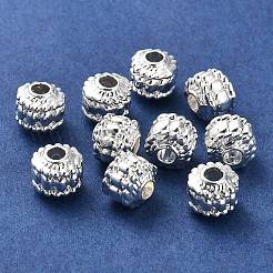 合金ビーズ  長持ちメッキ  ロンデル  銀  7.5x7mm  穴：2.5mm&nbsp;PALLOY-A006-06S
