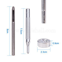 1Box Mixed Metal Jewelry Snap Fastener&nbsp;BUTT-WH0001-01