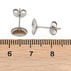 304 Stainless Steel Stud Earring Findings&nbsp;STAS-D389-03E-P