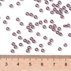 MIYUKIラウンドロカイユビーズ  日本製シードビーズ  8/0  （rr302)クラレットレインボーゴールド光沢  3mm  穴：1mm  約19000~20500個/ポンド&nbsp;SEED-G008-RR0302