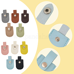 10Pcs 10 Colors Arch Shaped Imitation Leather Nail Clipper Cases&nbsp;DIY-CL0002-28B