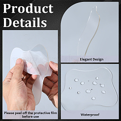 Irregular Acrylic Cup Mats&nbsp;AJEW-CN0006-01B