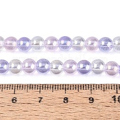 Electroplate Glass Beads Strands&nbsp;X-EGLA-N019-6mm-06