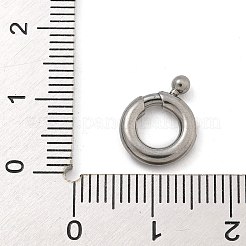 304ステンレス鋼スプリングゲートリング  ステンレス鋼色  10x2.5mm&nbsp;STAS-M084-11C