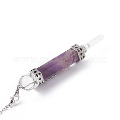 Natural Amethyst Dowsing Pendulums&nbsp;G-F733-01E