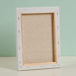額装されたブランクリネンウッド  絵画を描くため  長方形  ホワイト  24x18x1.6cm&nbsp;LS-DIY-G019-07A