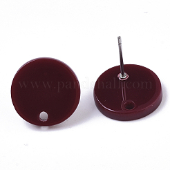 Cellulose Acetate(Resin) Stud Earring Findings&nbsp;KY-R022-018