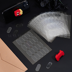 300Pcs Oval Double Sided Adhesive Tape&nbsp;FIND-WH0111-726A