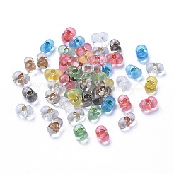 チェコガラスビーズ  染め/ゴールドインレイカラー  骨の形状  ミックスカラー  6.5~7x4~4.5x3.2~3.5mm  穴：1.2mm  約357個〜363個/袋&nbsp;LAMP-D180-17
