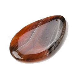 天然赤瑪瑙ビッグペンダント  ティアドロップチャーム  53~55x33~35x6~7.5mm  穴：1~1.6mm&nbsp;G-F820-05A-04