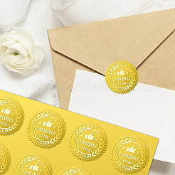 34 Sheets Self Adhesive Gold Foil Embossed Stickers&nbsp;DIY-WH0509-027