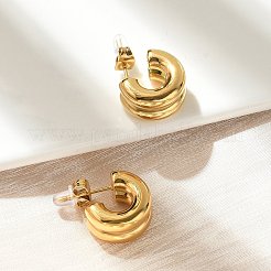 304 Stainless Steel Stud Earrings&nbsp;EJEW-U051-02G