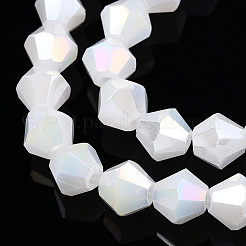 Imitation Jade Electroplate Glass Beads Strands&nbsp;EGLA-A039-J6mm-B06