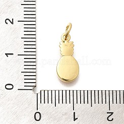 Real 18K Gold Plated Brass Enamel Charms&nbsp;KK-L225-001G-01