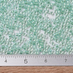 MIYUKIデリカビーズ  シリンダー  日本製シードビーズ  11/0  （db1707)ミントパール裏地グレーシャーブルー  1.3x1.6mm  穴：0.8mm  約2000PCS /ボトル  10 G /ボトル&nbsp;SEED-JP0008-DB1707