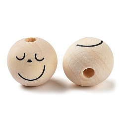 Printed Wood Beads&nbsp;WOOD-M010-01C