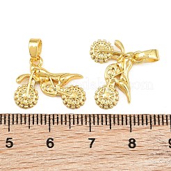 Brass Micro Pave Clear Cubic Zirconia Pendants&nbsp;CU-CBABDE1-04G