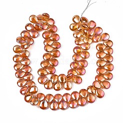 Electroplate Glass Beads Strand&nbsp;X-EGLA-S188-27-B01