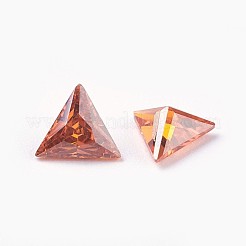 Cubic Zirconia Pointed Back Cabochons&nbsp;ZIRC-WH0001-A12