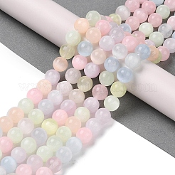 マカロンカラーの天然セレナイトビーズ連売り  染め  ラウンド  ミックスカラー  8mm  穴：1mm  約47個/連  15.35''（39センチメートル）&nbsp;G-Q162-A01-02B-02