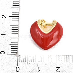 Brass Enamel Pendants&nbsp;KK-H273-34G-04
