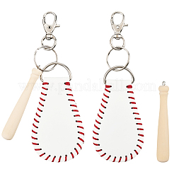 Baseball Theme DIY Luggage Tag Making Kits&nbsp;DIY-CL0002-24A