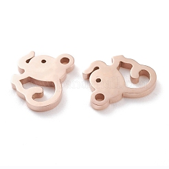 Ion Plating(IP) 304 Stainless Steel Charms&nbsp;STAS-Y002-12RG