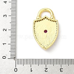 Brass Micro Pave Cubic Zirconia Pendants&nbsp;KK-F905-24G-02