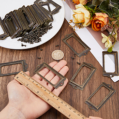50Pcs Rectangle Iron Label Frame&nbsp;FIND-FH0018-09AB