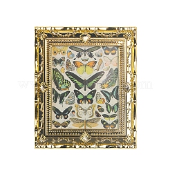プラスチック製絵画ミニチュア装飾品  マイクロランドスケープドールハウスアクセサリー  小道具の装飾のふりをする  ライトカーキ  77x65mm&nbsp;PW-WGCAA46-01