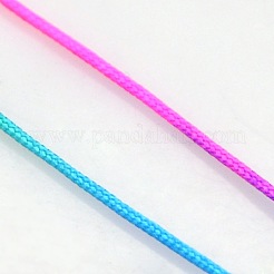 ナイロン編みコード  ビーズ細工、ジュエリー製作、マクラメ工芸用の中国結び紐  カラフル  0.8mm  約120ヤード/ロール&nbsp;NWIR-A005-119