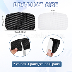 8 Pairs 2 Colors Polyester Self-Adhesive Heel Cushion Sets&nbsp;FIND-BC0014-52