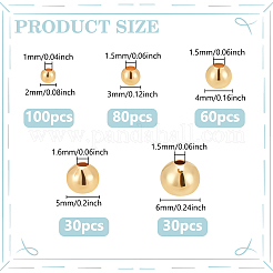 300Pcs 5 Style Brass DIY Beads&nbsp;FIND-WR0011-99