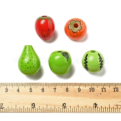 50Pcs 5 Styles Wood Beads&nbsp;WOOD-FS0001-45