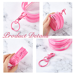 7Pcs 7 Colors Oval Transparent PVC Packaging Bags&nbsp;DIY-FH0007-66