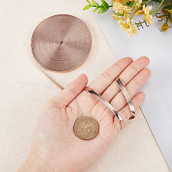 5mの平型模造革コード  枕の装飾用  ミスティローズ  5x0.8mm  約5.47ヤード（5m）/ロール&nbsp;LC-GF0001-02A-03