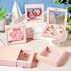 Square Transparent PE Thin Film Suspension Jewelry Floating Frame Displays&nbsp;ODIS-TAC0002-02C