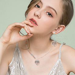 チベット風アロイペンダント80個  ハート  カドミウムフリー＆鉛フリー  アンティークシルバー  18x17x1mm  穴：1mm&nbsp;TIBE-DC0001-09